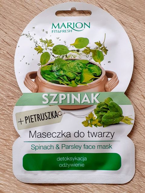 Marion Fit&Fresh, Maseczka do twarzy, Szpinak i pietruszka