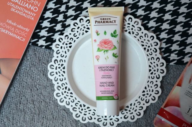 Green Pharmacy Krem do rąk i paznokci, Odżywczy i nawilżający, Róża