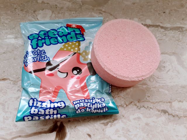 Marba Cosmetics Pastylka do kąpieli, Musująca, Ocean Friends, Pirate Starfish