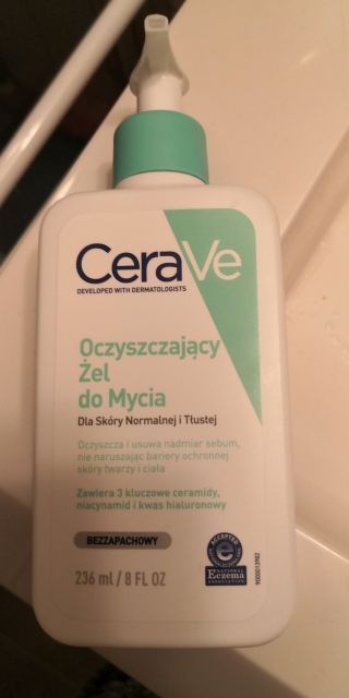 CeraVe Żel do twarzy, Oczyszczający, Skóra normalna i tłusta
