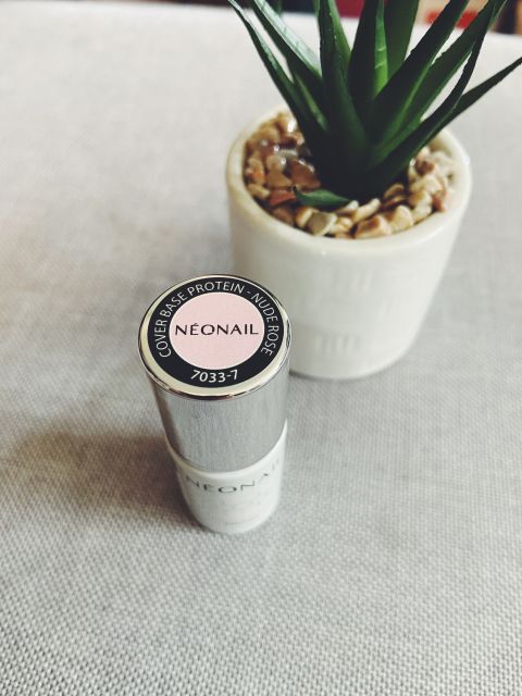 Neonail Cover Base Protein, Baza proteinowa, Nude Rose 7033-7