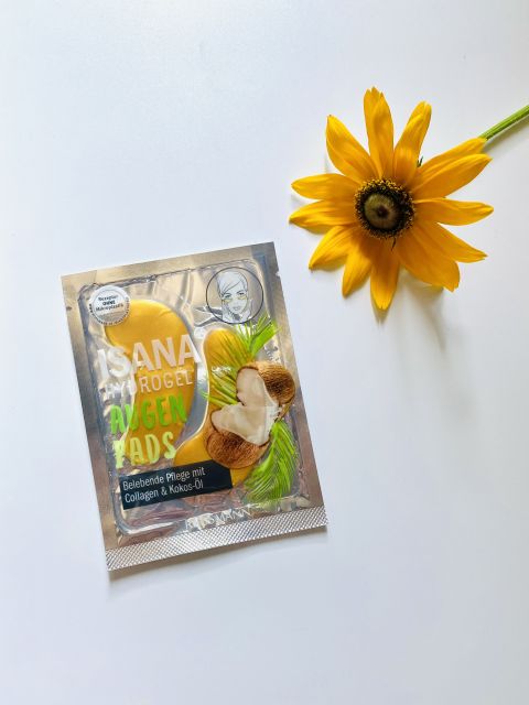 Isana Płatki pod oczy, Hydrożelowe, Orzeźwiające, Kolagen i Olej kokosowy 