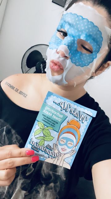 Mascot Europe Maska do twarzy w płacie, Wake Up… Refreshing Sheet Mask, Z wyciągiem z mięty pieprzowej