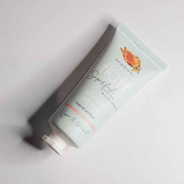 Fluff Superfood, Sorbet do rąk, Orange & Vanilla, Nawilżający