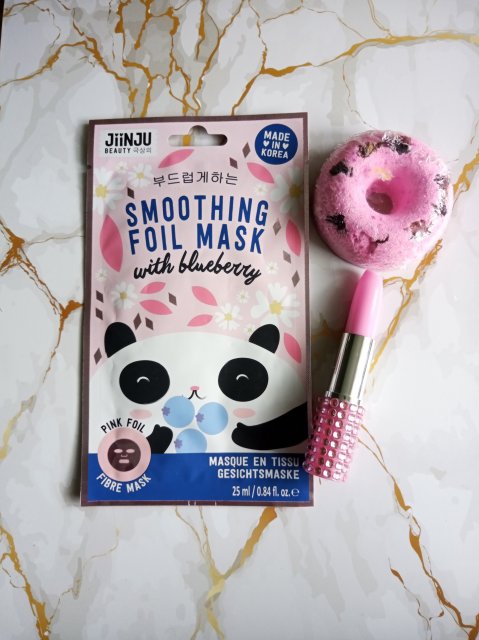 JiinJU Beauty Smoothing Foil Mask, with blueberry, Wygładzająca maska foliowa