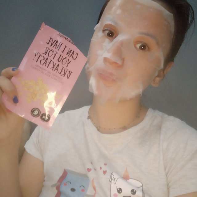 Orange Creatives Maska do twarzy w płacie, Can I Have You For Breakfast?, Wyciąg z płatków owsianych