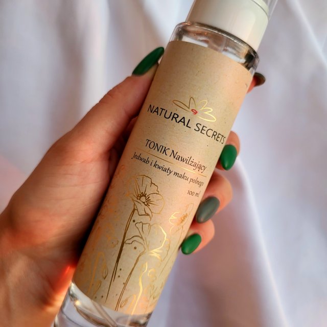 Natural Secrets Tonik do twarzy, Nawilżający, Jedwab i kwiaty maku polnego