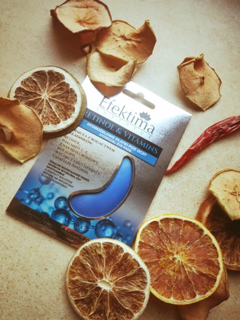 Efektima Retinol & Vitamins, Hydrożelowe płatki pod oczy, Z retinolem