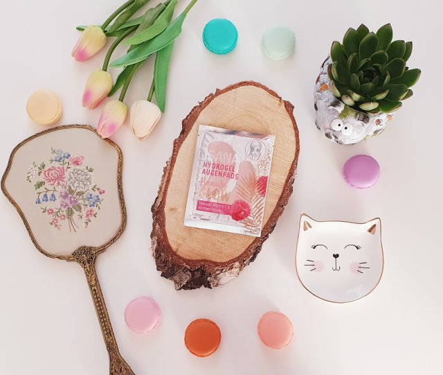 Isana Beauty Glow Hydrogel Augenpads , Płatki pod oczy , Kwas hialuronowy i malina