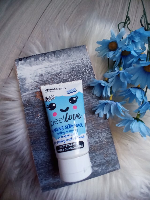 FlosLek Peellove, Peeling do twarzy z kwasami AHA, Marine Gommage