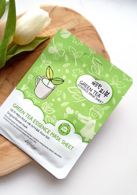 ésfolio Maska do twarzy w płacie, Green Tea Essence Mask Sheet