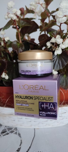 L'Oréal Hyaluron Specialist +HA, Krem do twarzy, Na noc