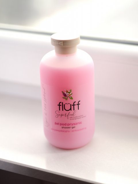 Fluff Superfood, Żel pod prysznic, Antyoksydacyjny, Kudzu extract & orange flower extract