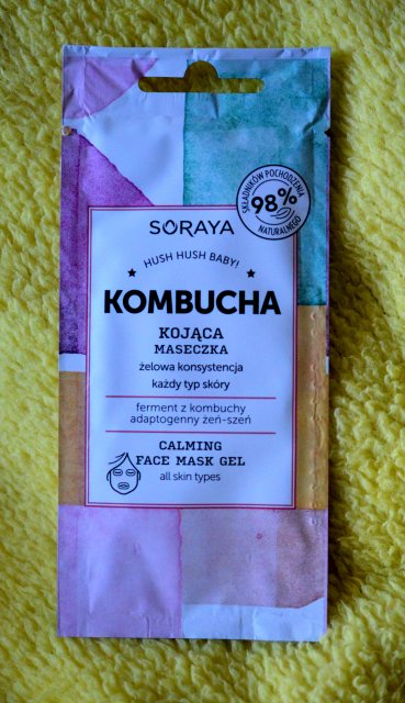 Soraya Kombucha, Maseczka do twarzy, Kojąca, Żelowa konsystencja, Każdy typ skóry, Hush Hush Baby!