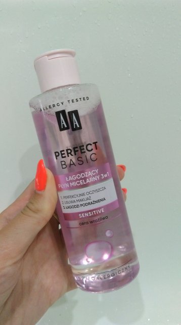 AA Perfect Basic, Płyn micelarny, Sensitive, Cera wrażliwa
