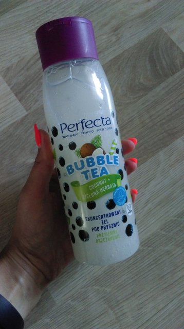 Perfecta Bubble Tea, Żel pod prysznic, Skoncentrowany, Kokos i zielona herbata