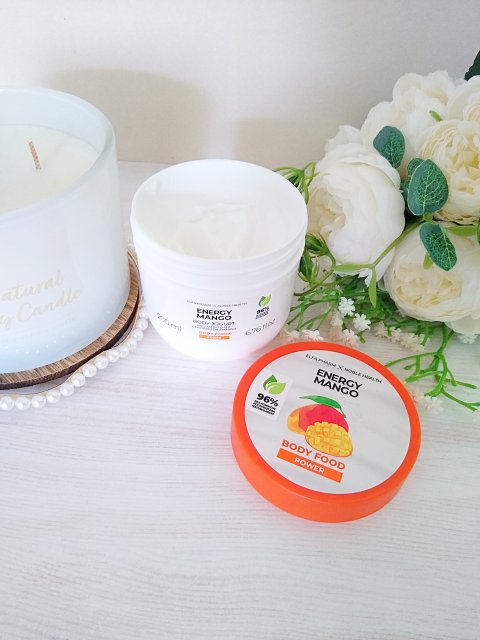 Elfa Pharm Body Food, Balsam do ciała, Energy Mango, Z ekstraktem z mango