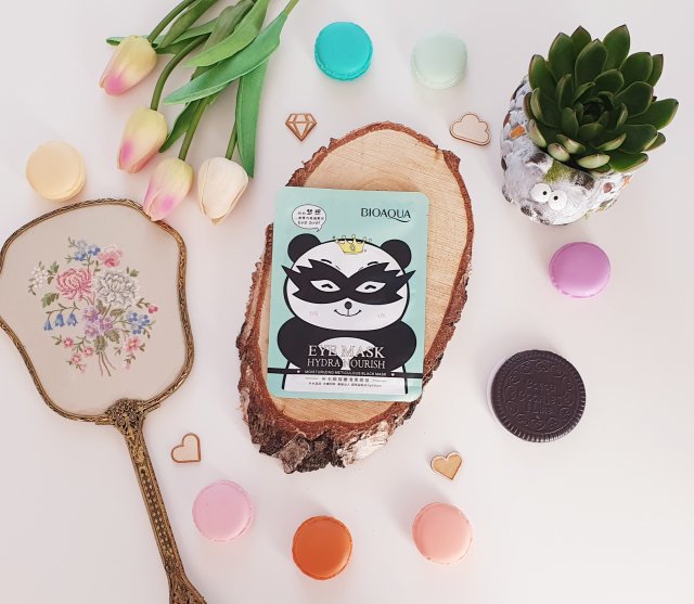 BIOAQUA Maseczka pod oczy w płacie, Eye Mask, Hydra Nourish, Moisturizing Meticulous Black Mask