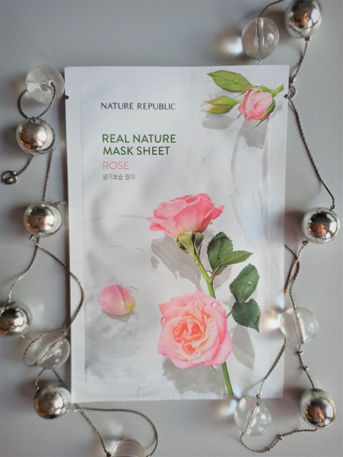 Nature Republic Maska do twarzy w płacie, Real Nature Mask Sheet, Rose