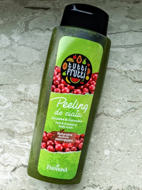 Farmona Tutti Frutti, Cukrowy peeling do ciała, Gruszka i żurawina