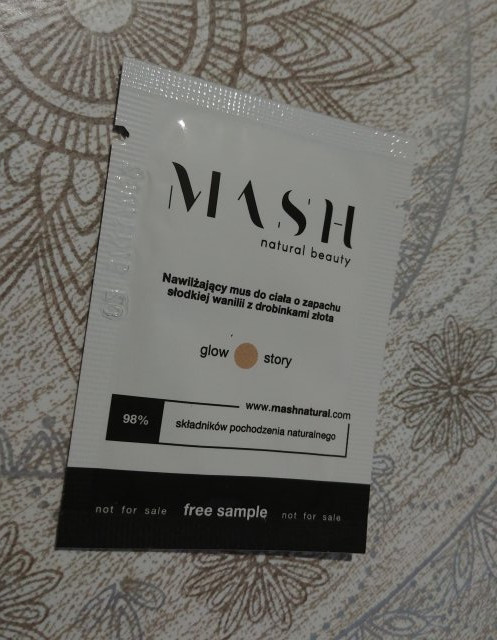 Mash Natural Beauty Mus do ciała, Nawilżający, Glow Story, O zapachu wanilii