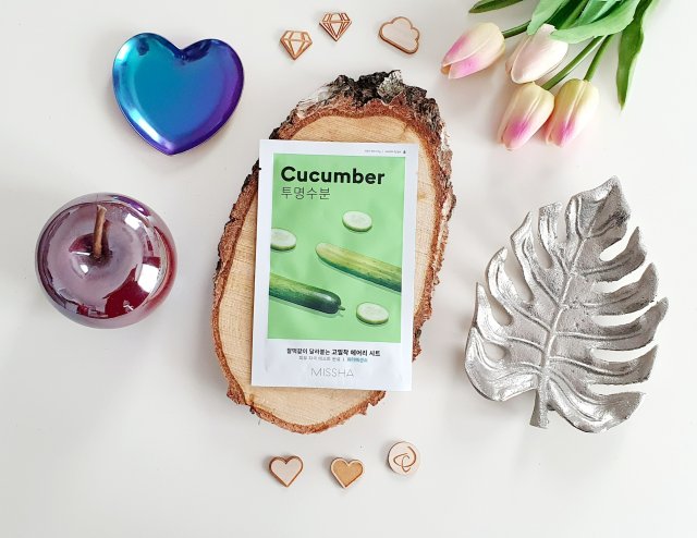 MISSHA Airy Fit Sheet Mask, Maska do twarzy w płacie, Cucumber