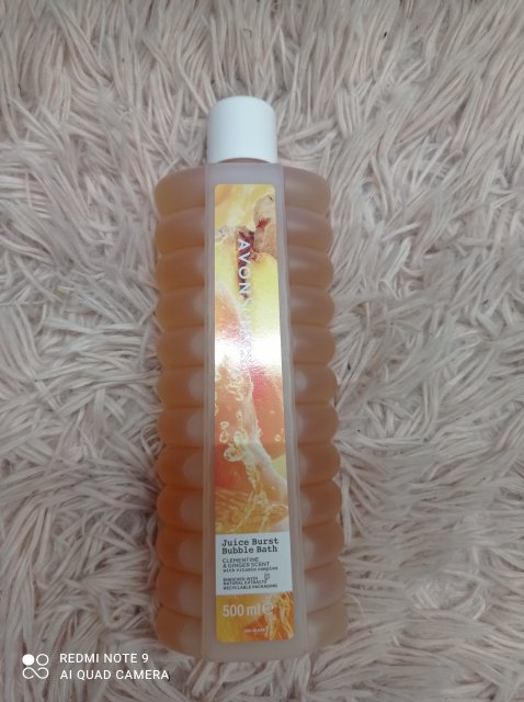 Avon Senses, Płyn do kąpieli, Juice Burst, Clementine & Ginger Scent 