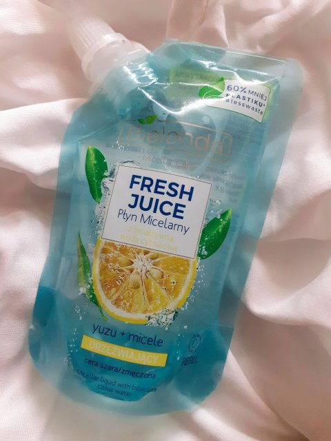 Bielenda Fresh Juice, Płyn micelarny, Z bioaktywną wodą cytrusową, Orzeźwiający, Yuzu + Micele