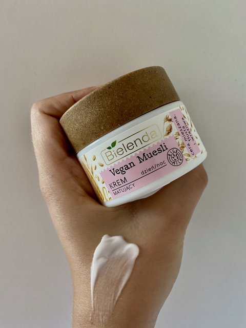 Bielenda Vegan Muesli, Krem do twarzy, Matujący, Na dzień i na noc
