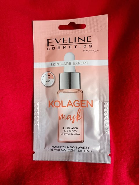 Eveline Skin Care Expert, Maseczka do twarzy, Kolagen, Błyskawiczny Lifting