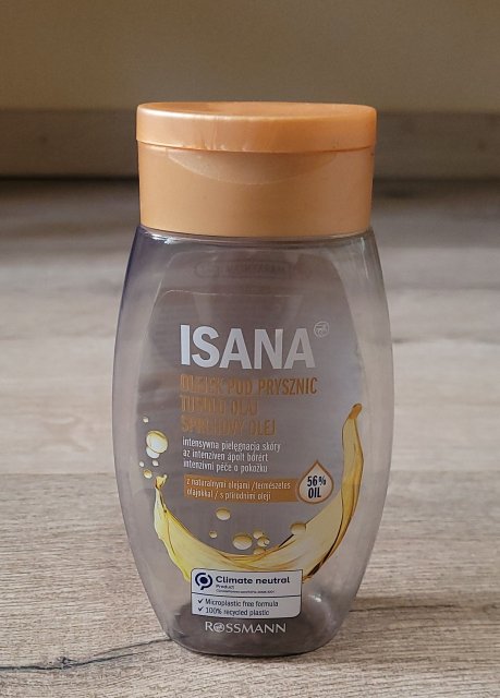 Isana Olejek pod prysznic, Intensywna pielęgnacja skóry, 56% naturalnych olejów