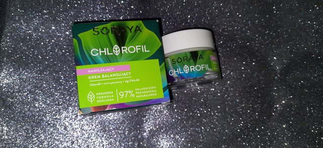 Soraya Chlorofil, Krem do twarzy, Nawilżający, Balansujący, Chlorofil + mirt cytrynowy + algi Chlorella