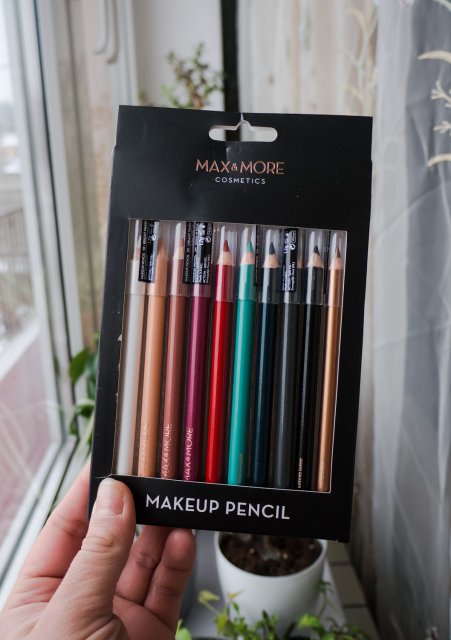 Max&More Makeup Pencil, Kredki do oczu, 10 kolorów
