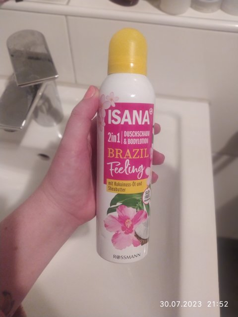 Isana Pianka pod prysznic i body lotion do ciała, Brazil Feeling 