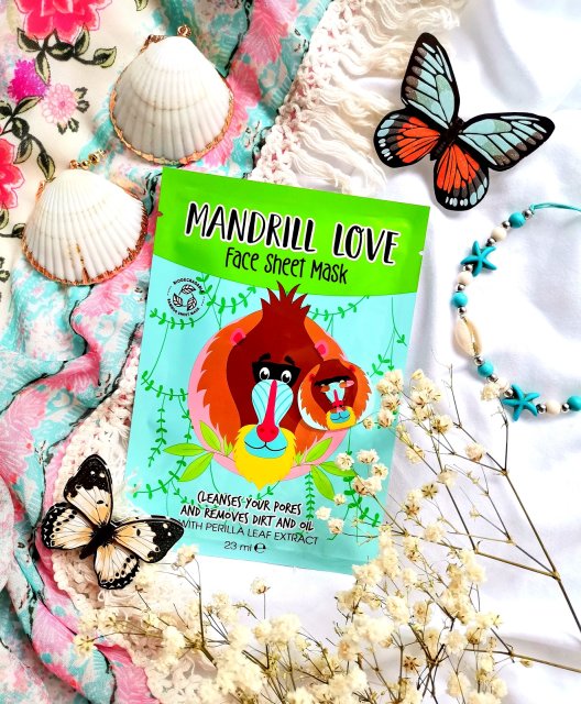 Maxbrands Marketing B.V. Face Sheet Mask, Maseczka do twarzy w płacie, Mandrill Love