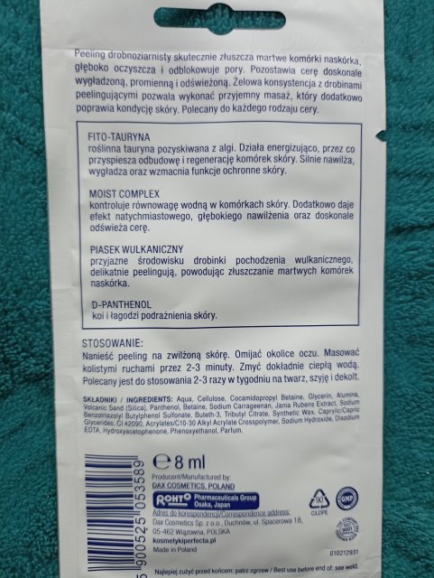 Perfecta Peeling do twarzy, Drobnoziarnisty, Głęboko oczyszcza, Odblokowuje pory, Przywraca blask skórze