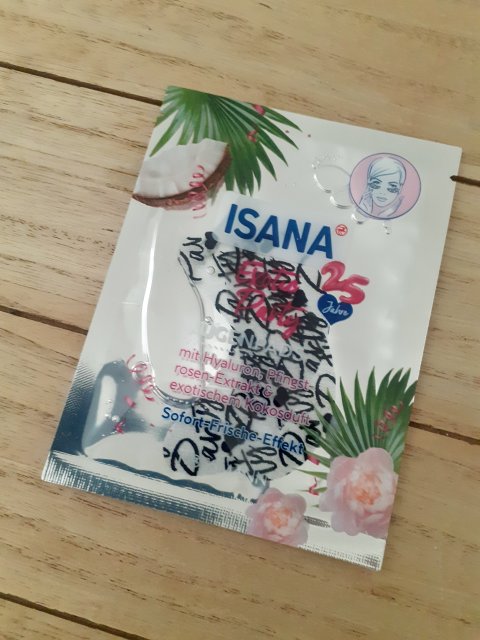 Isana Płatki pod oczy, Exotic Party, Z kwasem hialuronowym i ekstraktem z piwonii, Kokosduft