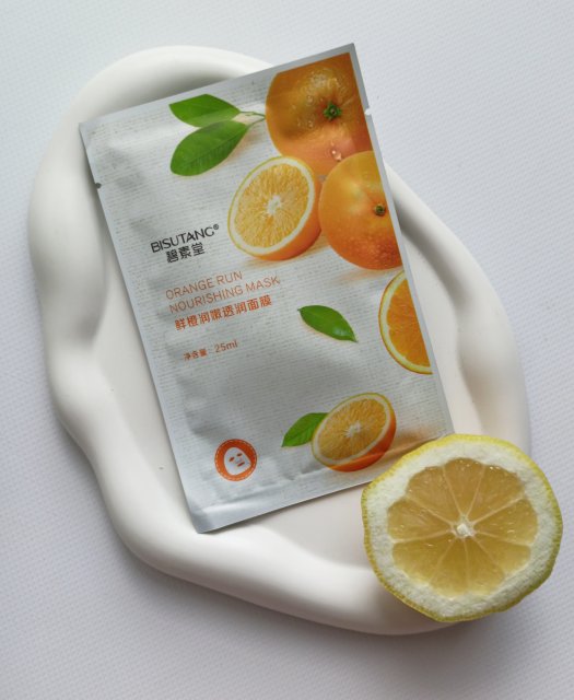 Bisutang Maska do twarzy w płacie, Orange Run Nourishing Mask