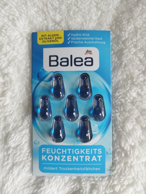 Balea Kapsułki do twarzy, Feuchtigkeits Konzentrat