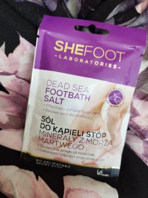 SheFoot Sól do kąpieli stóp, Minerały z Morza Martwego