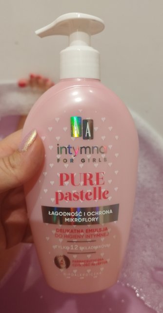 AA Intymna, For Girls, Emulsja do higieny intymnej, Pure Pastelle, Delikatna