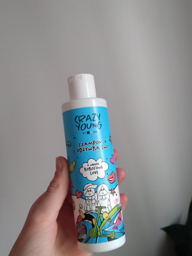 HISKIN Crazy Young, Szampon z odżywką do włosów, 2w1, O zapachu Kokosowe love 
