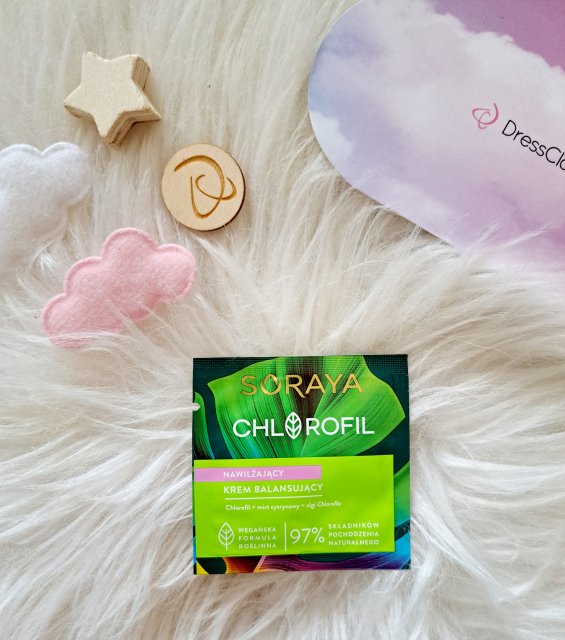 Soraya Chlorofil, Krem do twarzy, Nawilżający, Balansujący, Chlorofil + mirt cytrynowy + algi Chlorella