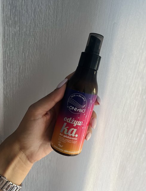 OnlyBio Hair Balance, Odżywka do włosów, Bez spłukiwania, Ekstrakt z akacji i olej brolułowy