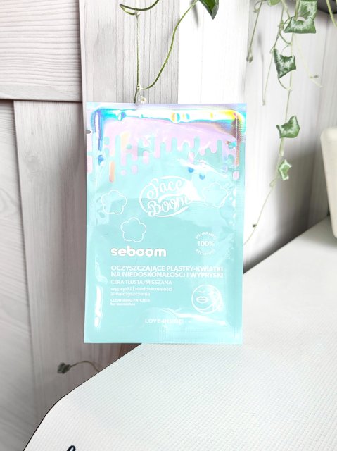FaceBoom Plastry-kwiatki na niedoskonałości, Seboom, Oczyszczające, Cera tłusta/mieszana