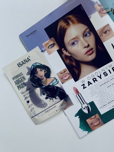 Isana Disney Princess, Płatki pod oczy, Hydrożelowe, Zmniejszają opuchliznę, Kolagen i kwas hialuronowy, Jasmina 