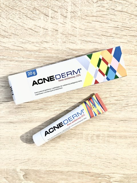 Acnederm Krem do twarzy, Przeciwtrądzikowy, Z kwasem azelainowym 20%