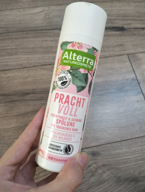 Alterra Odżywka do włosów, Pracht Voll, Nawilżająca, Hyaluronsaure & Bio-Wildrose