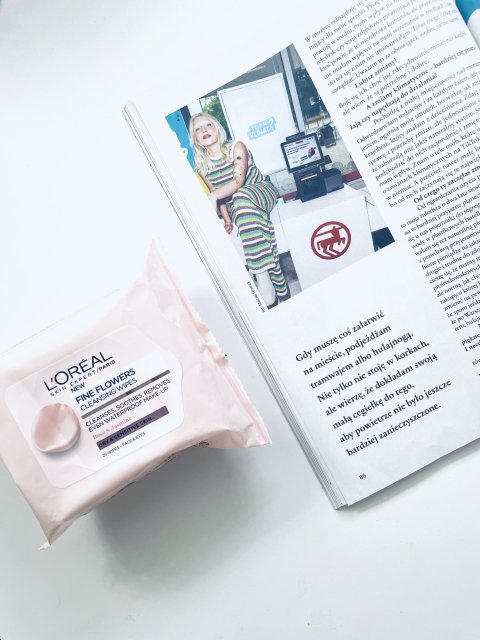 L'Oréal Chusteczki do demakijażu, Fine Flowers , Do skóry suchej i wrażliwej , Rose&Jasmine