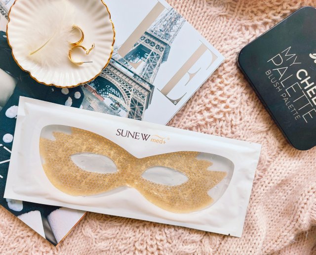 SUNEW med+, Maska na okolice oczu w płacie, Perfect Eyes Mask, Aktywna, Lifting + Nawilżenie